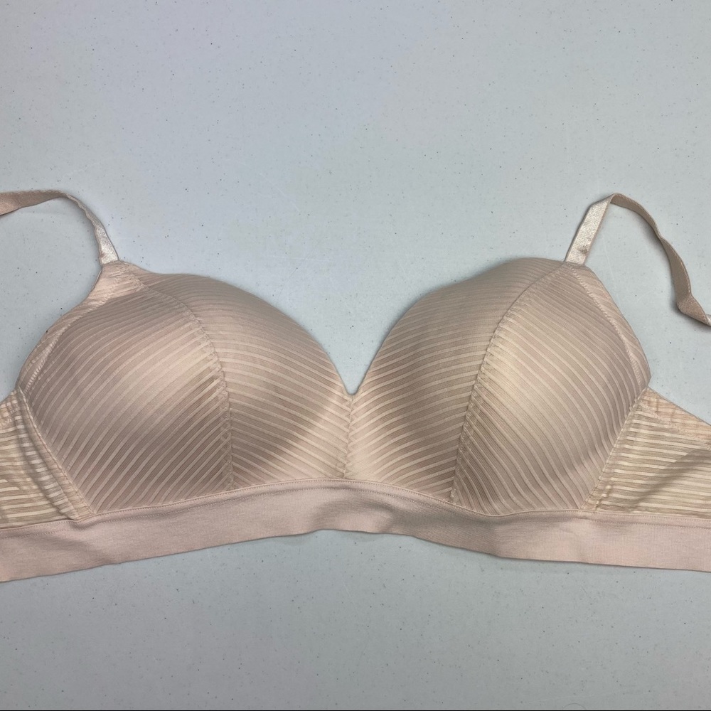 r line TAN/ Striped No Wire, 34D. *P1048